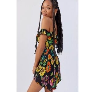 UO Aubrey Off-The-Shoulder Mini Dress